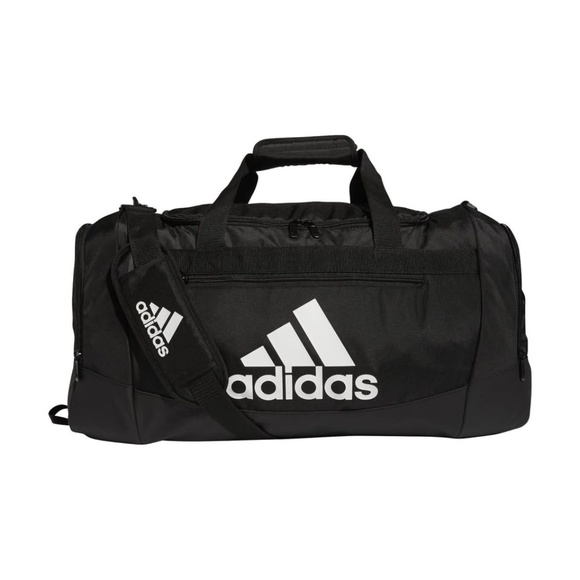 BRAND NEW unisex adidas defender iv medium duffel black bag - Picture 1 of 7
